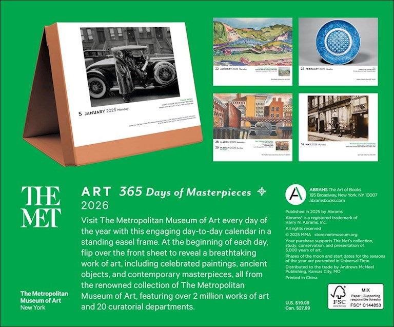 The Metropolitan Museum of Art: 2026 Page A Day 365 Days of Masterpieces Calendar