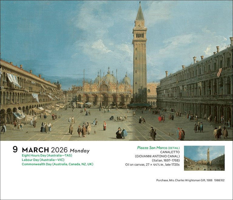 The Metropolitan Museum of Art: 2026 Page A Day 365 Days of Masterpieces Calendar