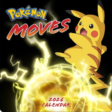 Pokémon Moves 2026 Wall Calendar