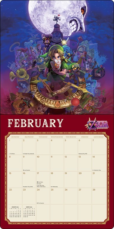 The Legend of Zelda™ 2026 Wall Calendar