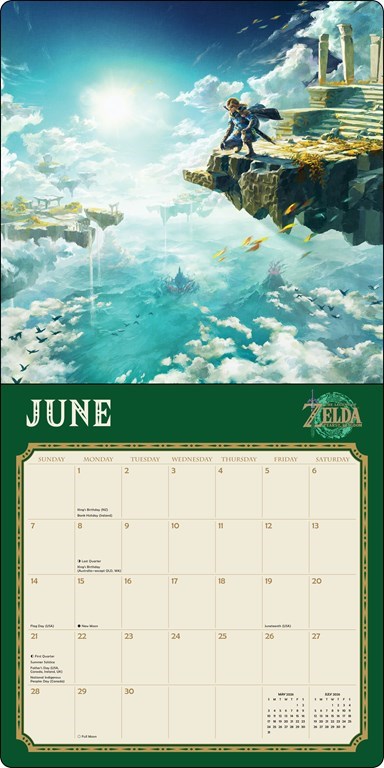 The Legend of Zelda™ 2026 Wall Calendar