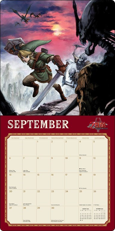 The Legend of Zelda™ 2026 Wall Calendar
