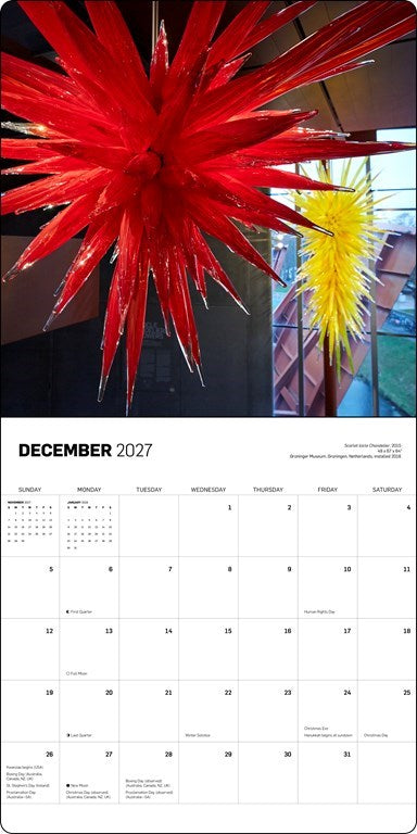 ABRMS Chihuly 2027 Wall Calendar