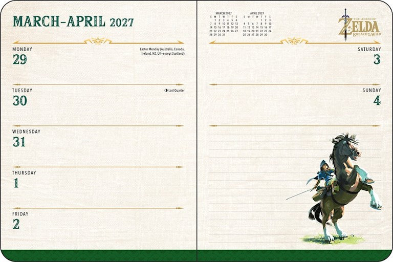 ABRMS Legend of Zelda™ 16-Month 2026–2027 Engagement Calendar