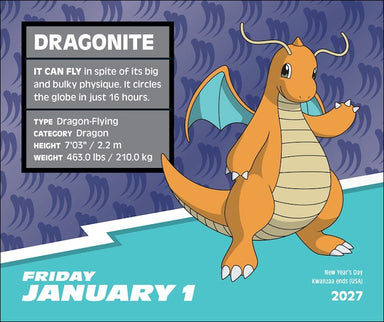 ABRMS Pokémon 2027 Day-to-Day Calendar