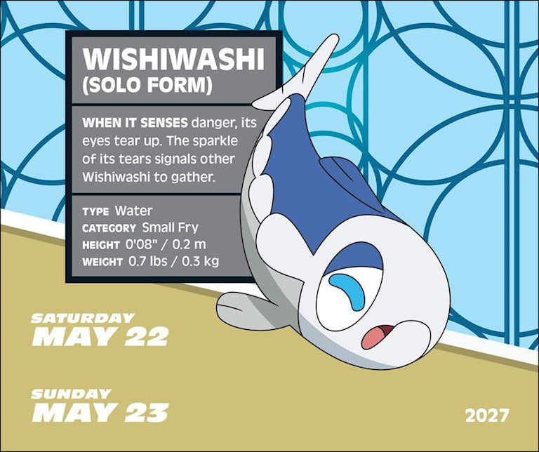 ABRMS Pokémon 2027 Day-to-Day Calendar