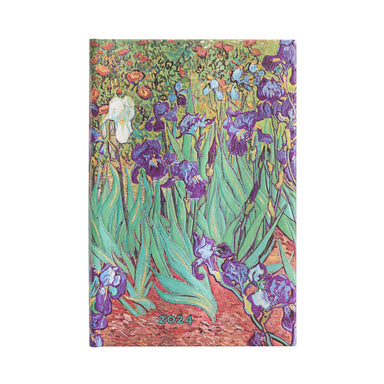 Paperblanks 2024 Mini Van Gogh's Irises - Week at a Time Planner    