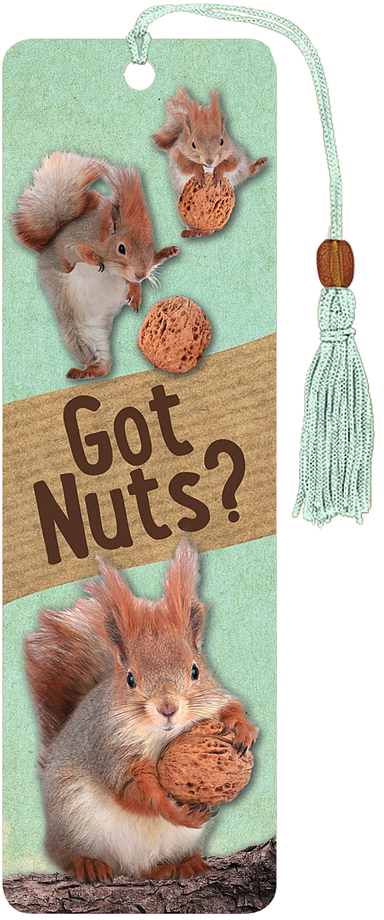 Got Nuts Beaded Bookmark