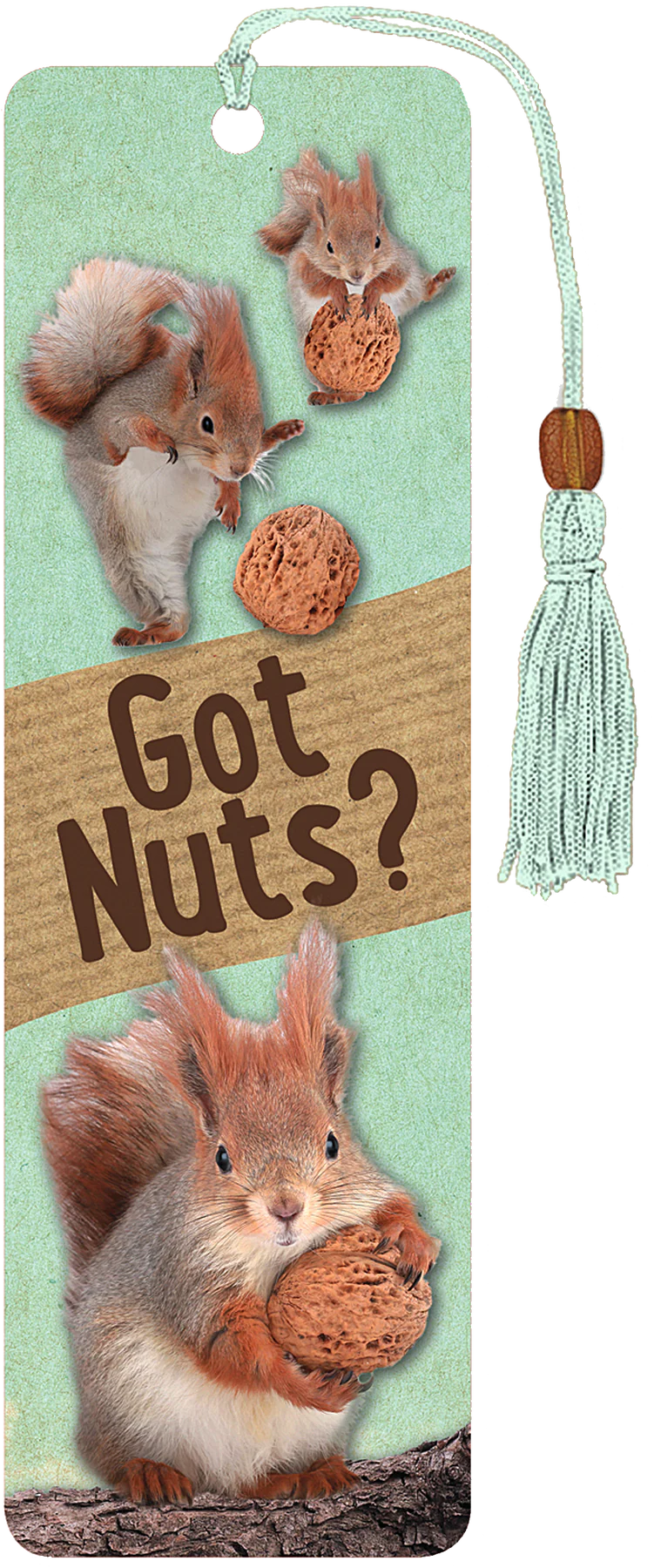 Got Nuts Beaded Bookmark