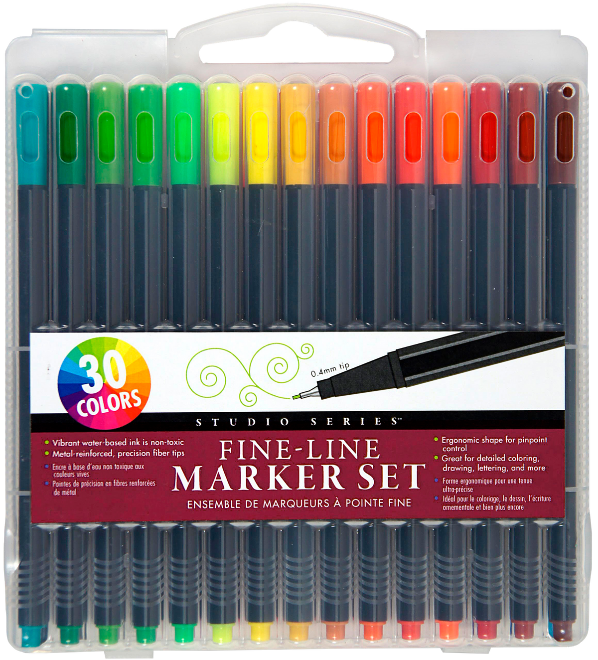 Studio Series Watercolor Brush Pens - Set of 24 by Peter Pauper