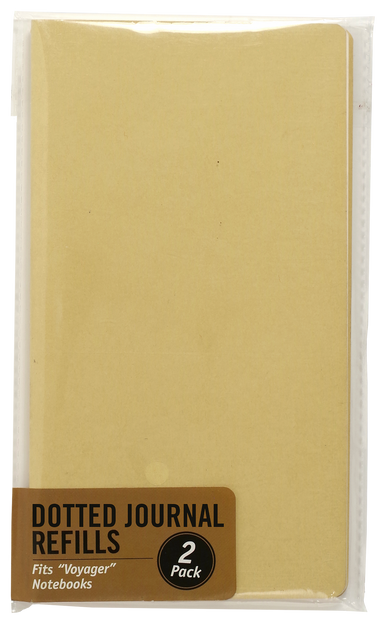 Voyager Notebook - Dotted Journal Refill 2 Pack