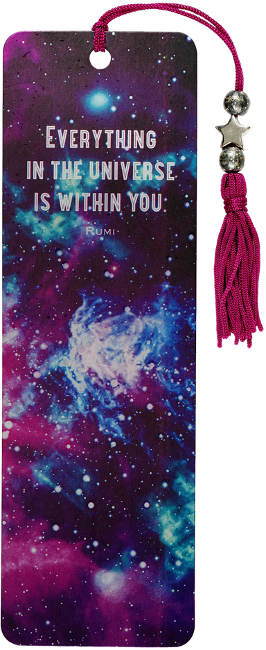 Galaxy: Everything In The Universe is Within You - Beaded Bookmark