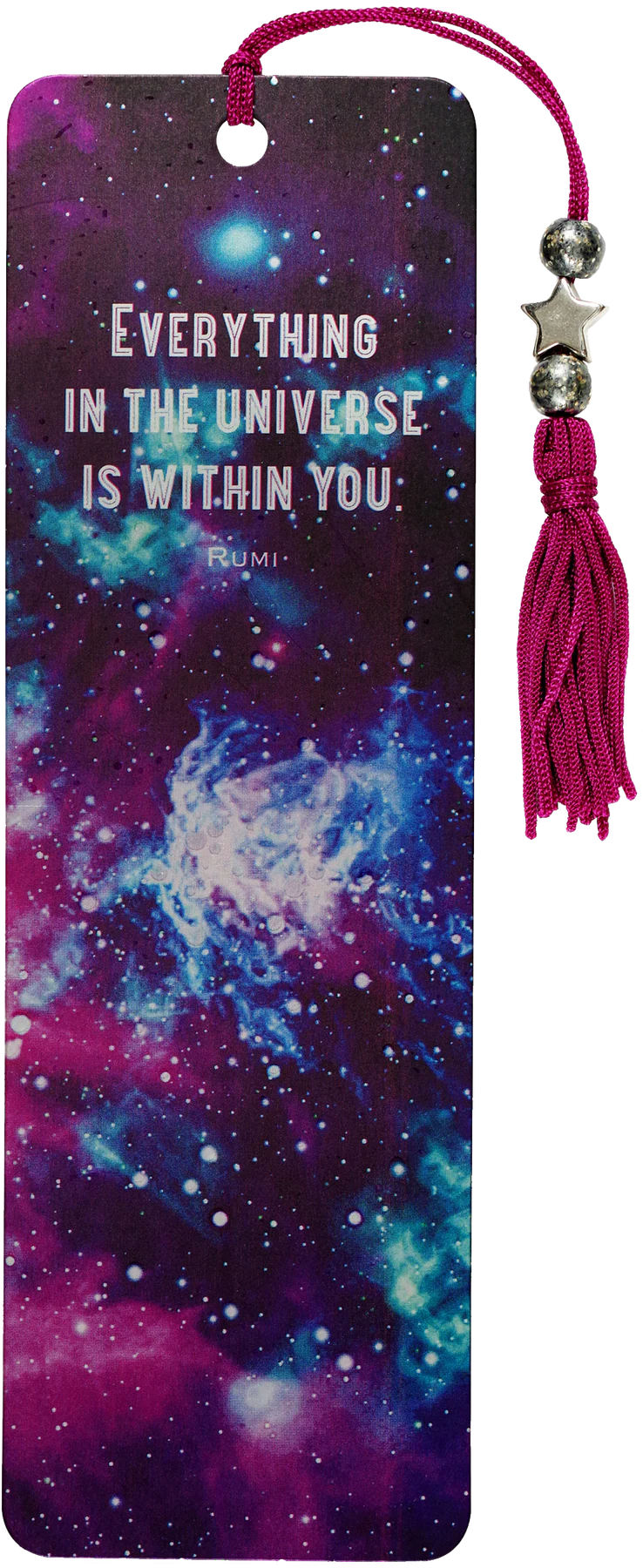 Galaxy: Everything In The Universe is Within You - Beaded Bookmark