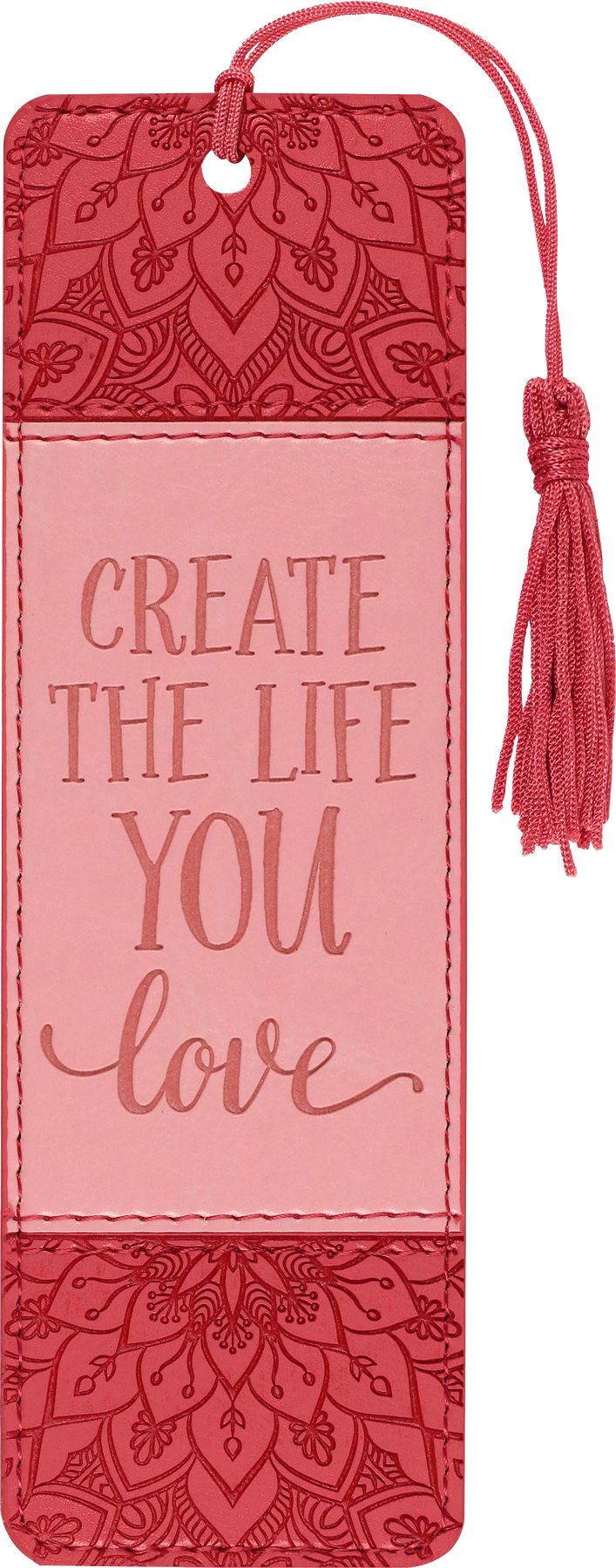 Leather Bookmark - Create The Life You Love    