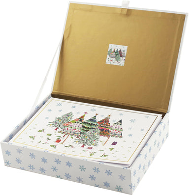 Merry Evergreens Deluxe Boxed Holiday Cards    