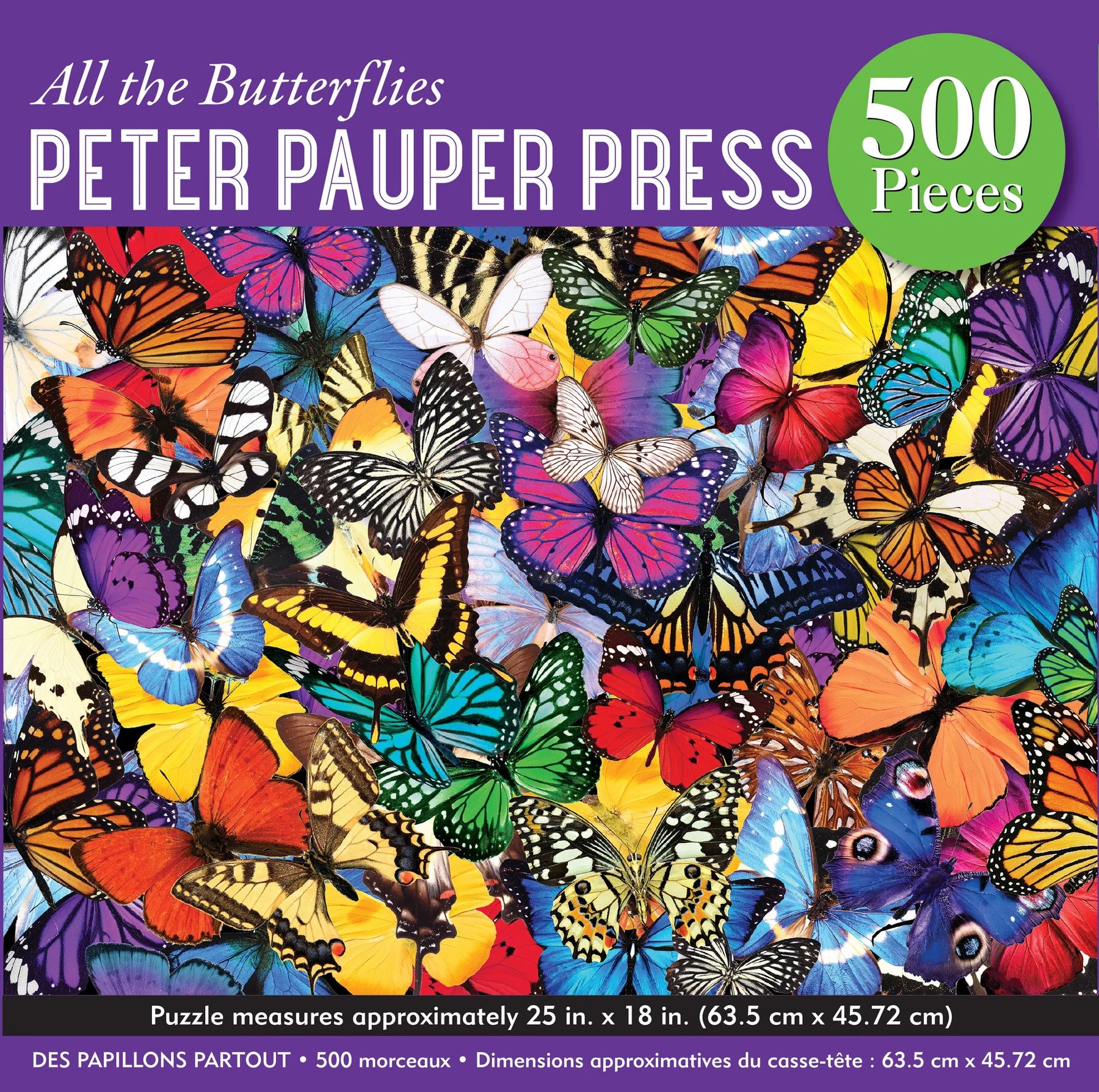 All The Butterflies 500 Piece Puzzle