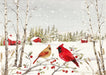 Cardinals In Winter Deluxe Boxed Holiday Cards