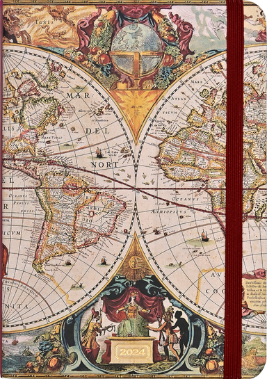 Old World Map 2024 Engagement Calendar    