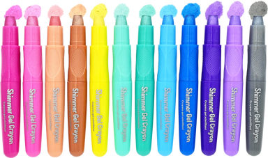 Studio Series Junior Shimmer Gel Crayons - Set of 12