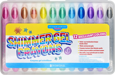 Studio Series Junior Shimmer Gel Crayons - Set of 12