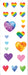 Hearts Stickers