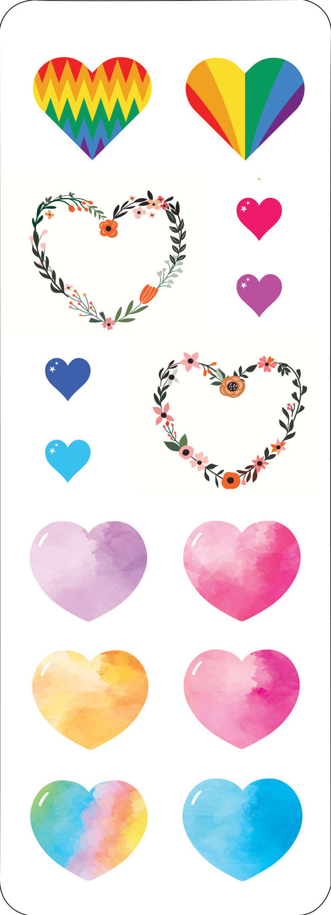 Hearts Stickers