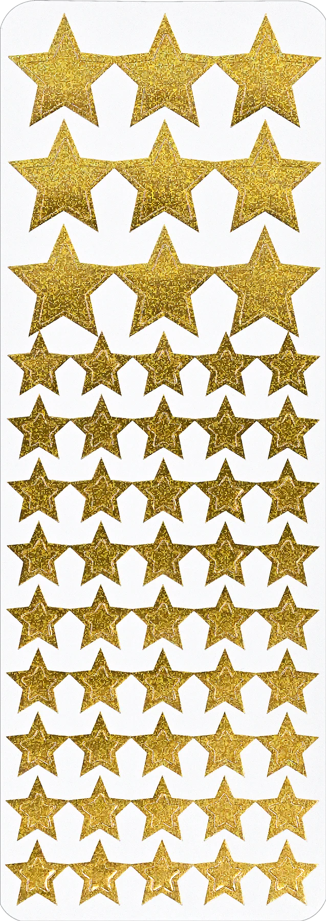 Foil Stars in 5 Colors Sticker Pack