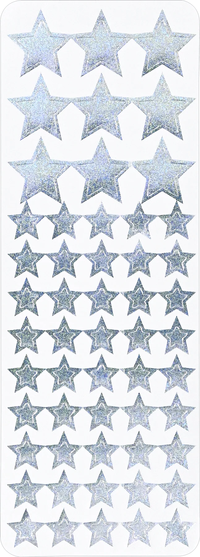 Foil Stars in 5 Colors Sticker Pack