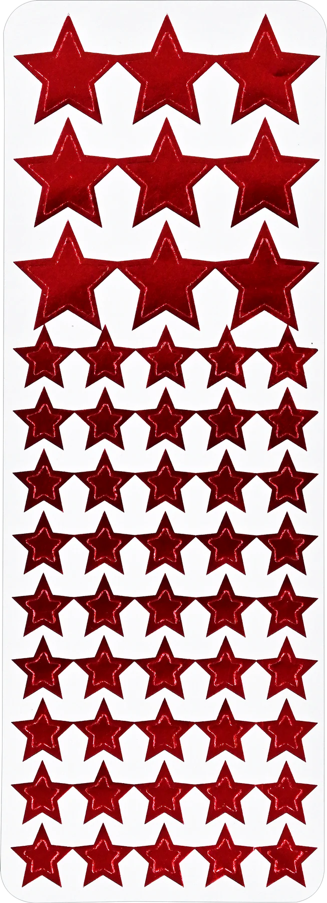 Foil Stars in 5 Colors Sticker Pack