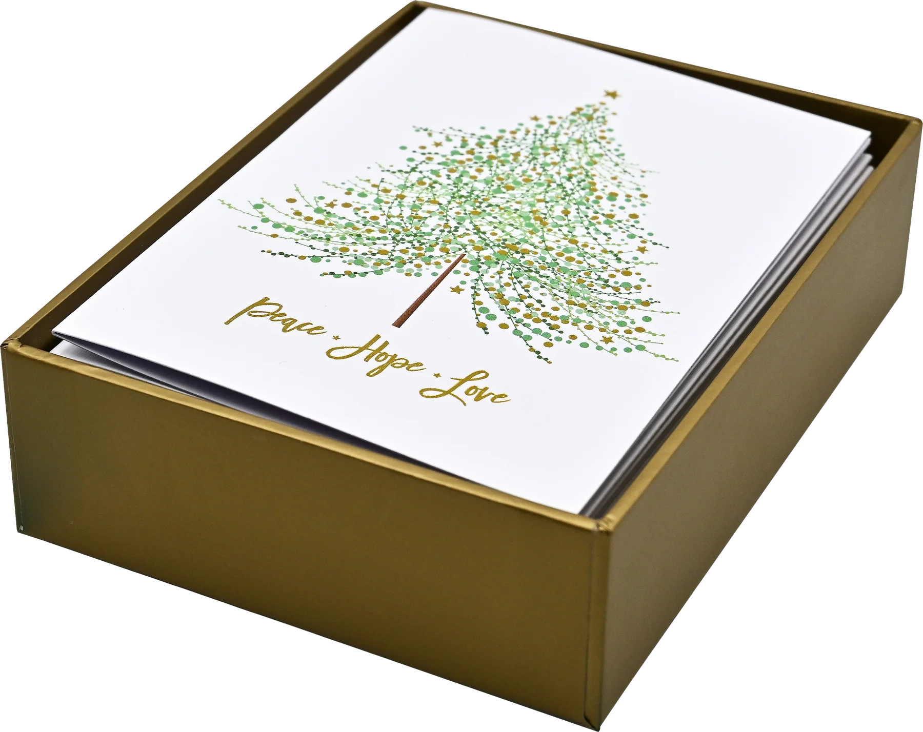 Peace, Hope, Love Festive Wish Tree Boxed Holiday Cards