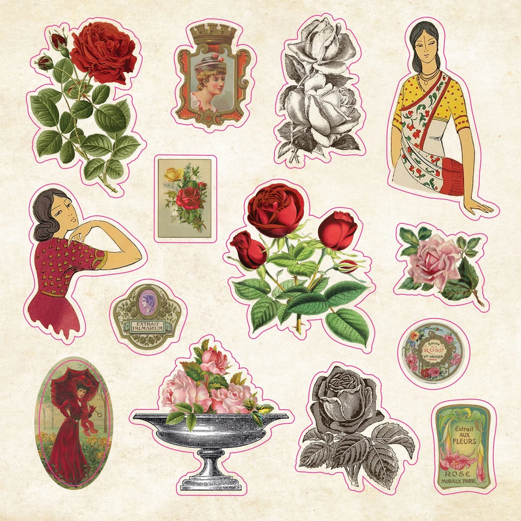 The Sticker Book of Curiosities - An Eclectic Compendium of Vintage Stickers