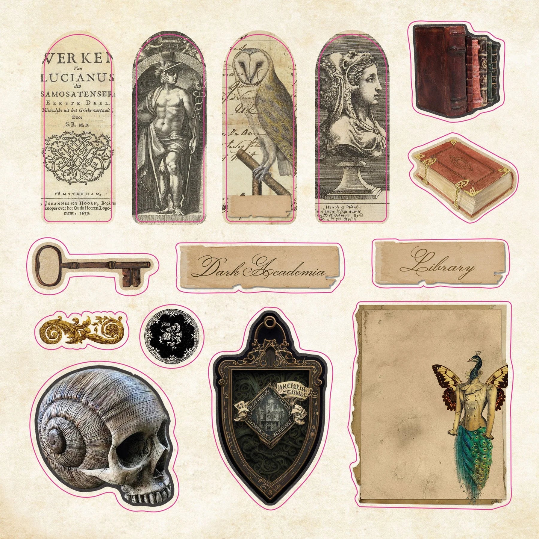 The Sticker Book of Curiosities - An Eclectic Compendium of Vintage Stickers