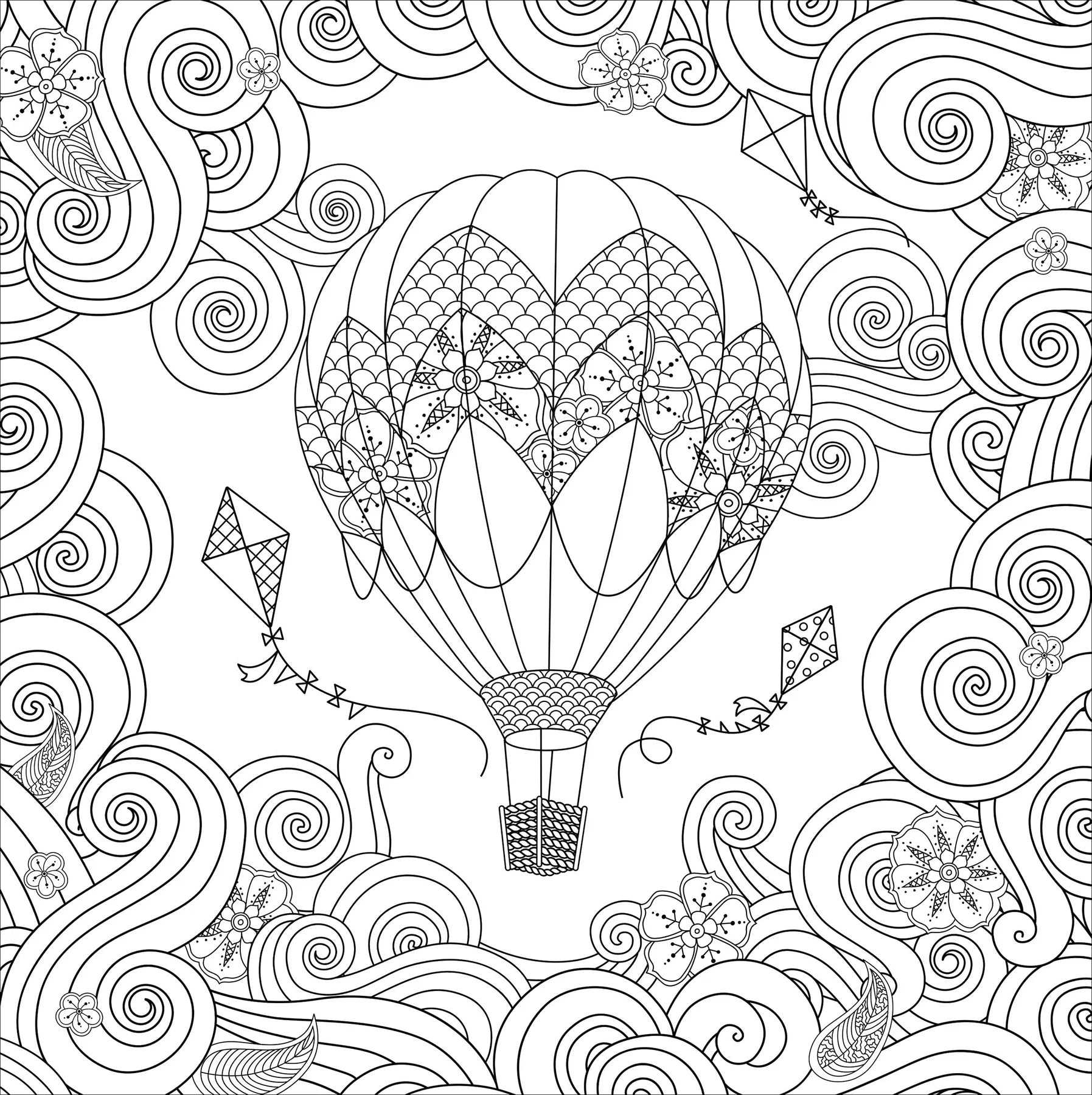 Boho Dreams Artist's Coloring Book