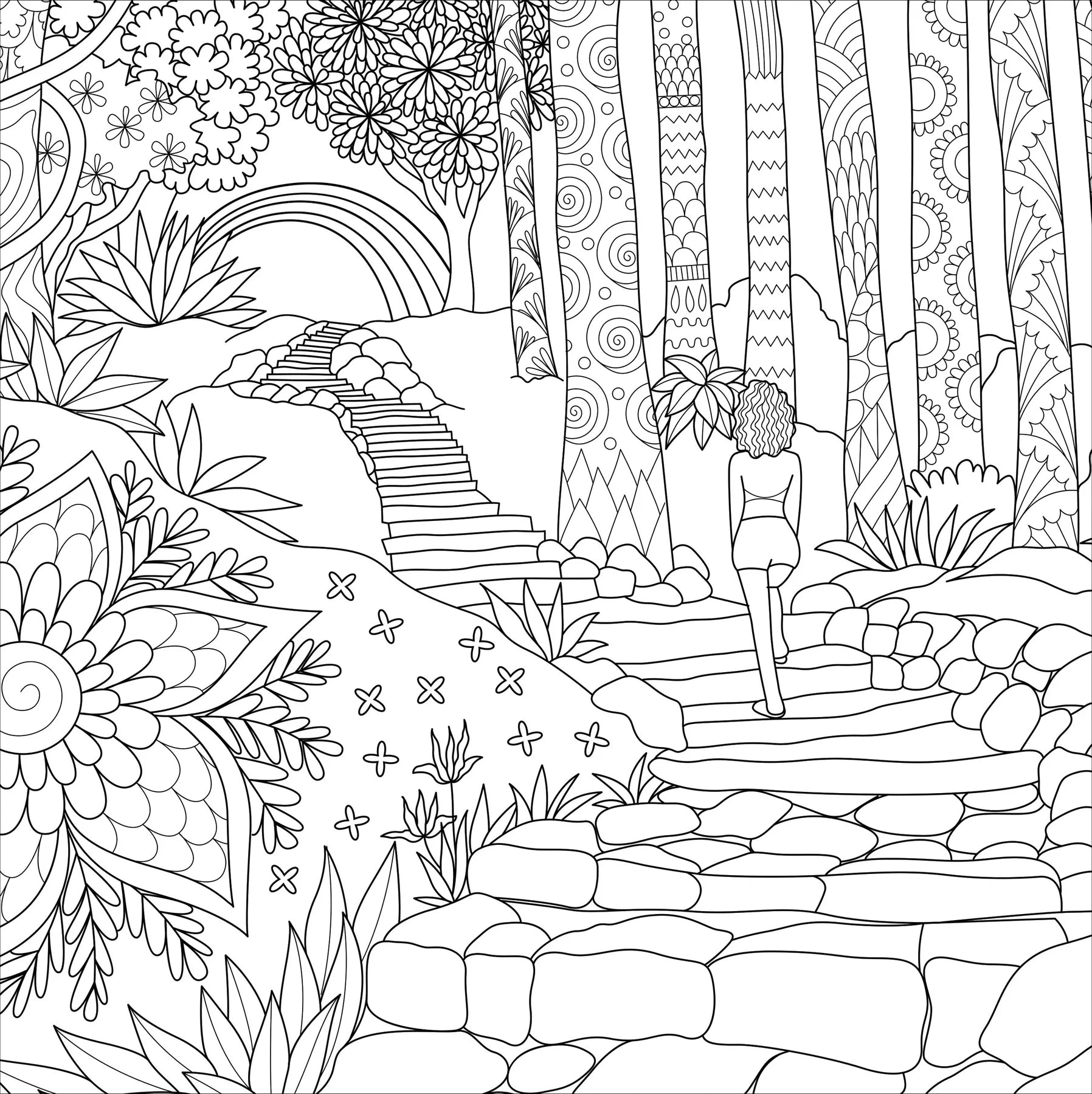 Boho Dreams Artist's Coloring Book