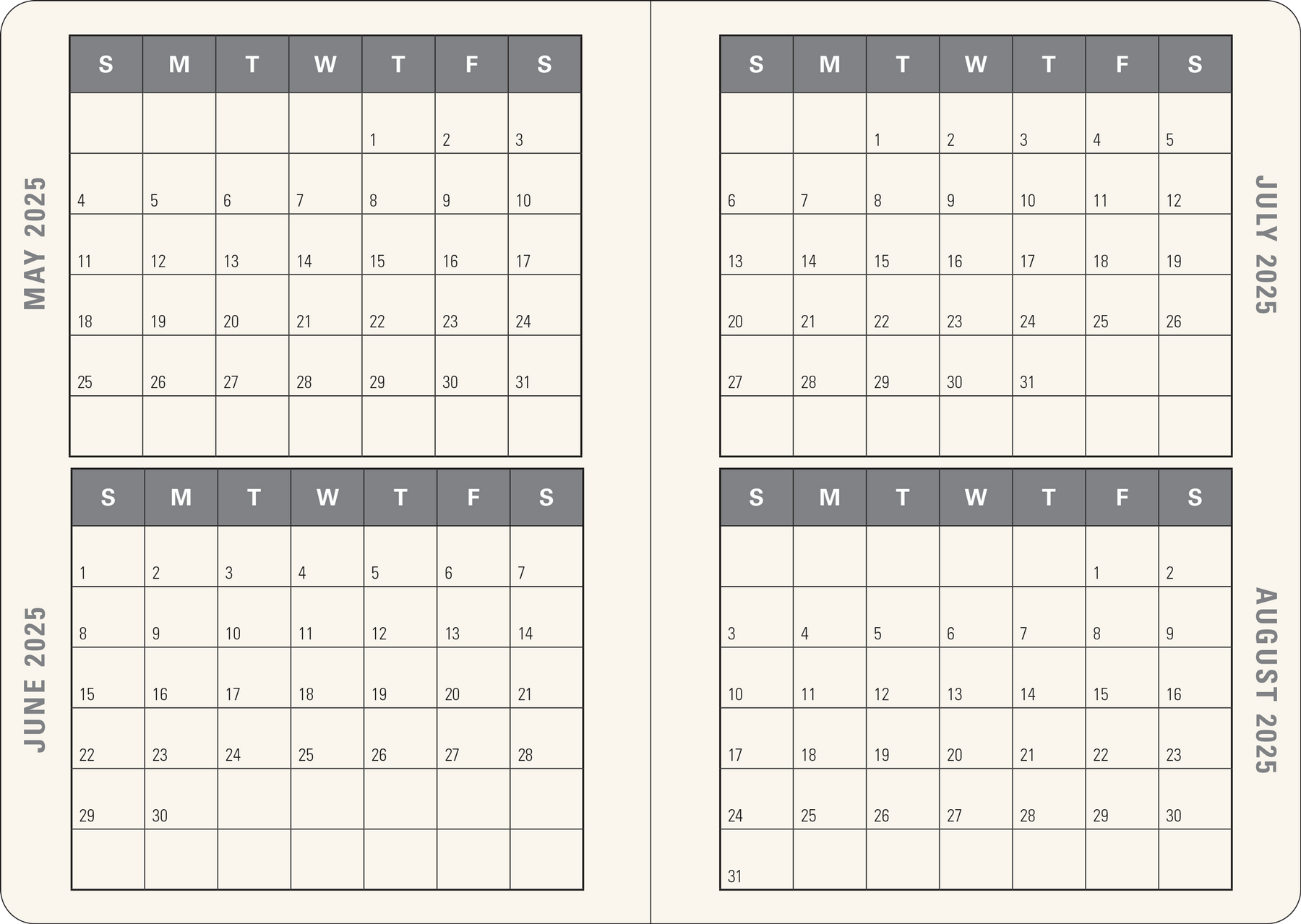 Art Nouveau 2025 16-Month Engagement Calendar    