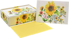 Boxed Note Cards - Watercolor Sunflower    