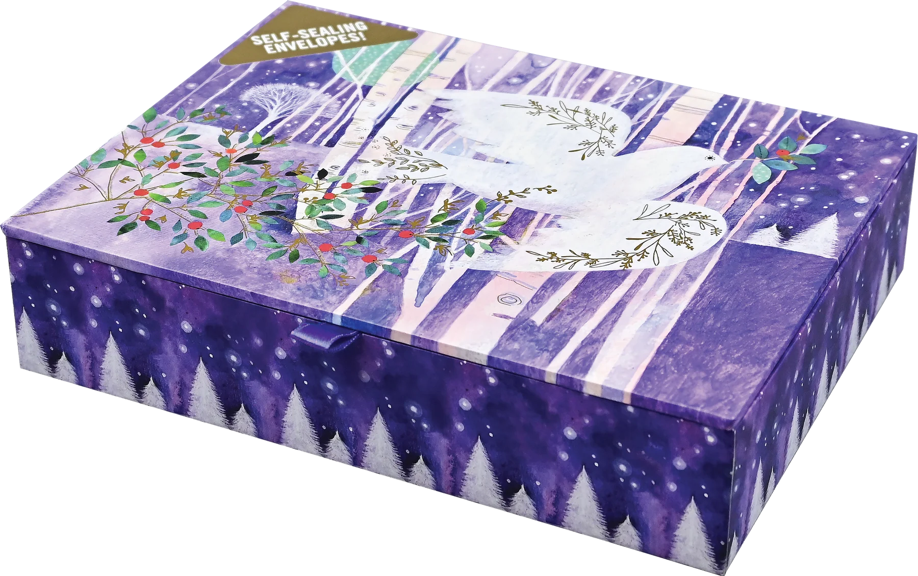 Watercolor Doves Deluxe Boxed Holiday Cards