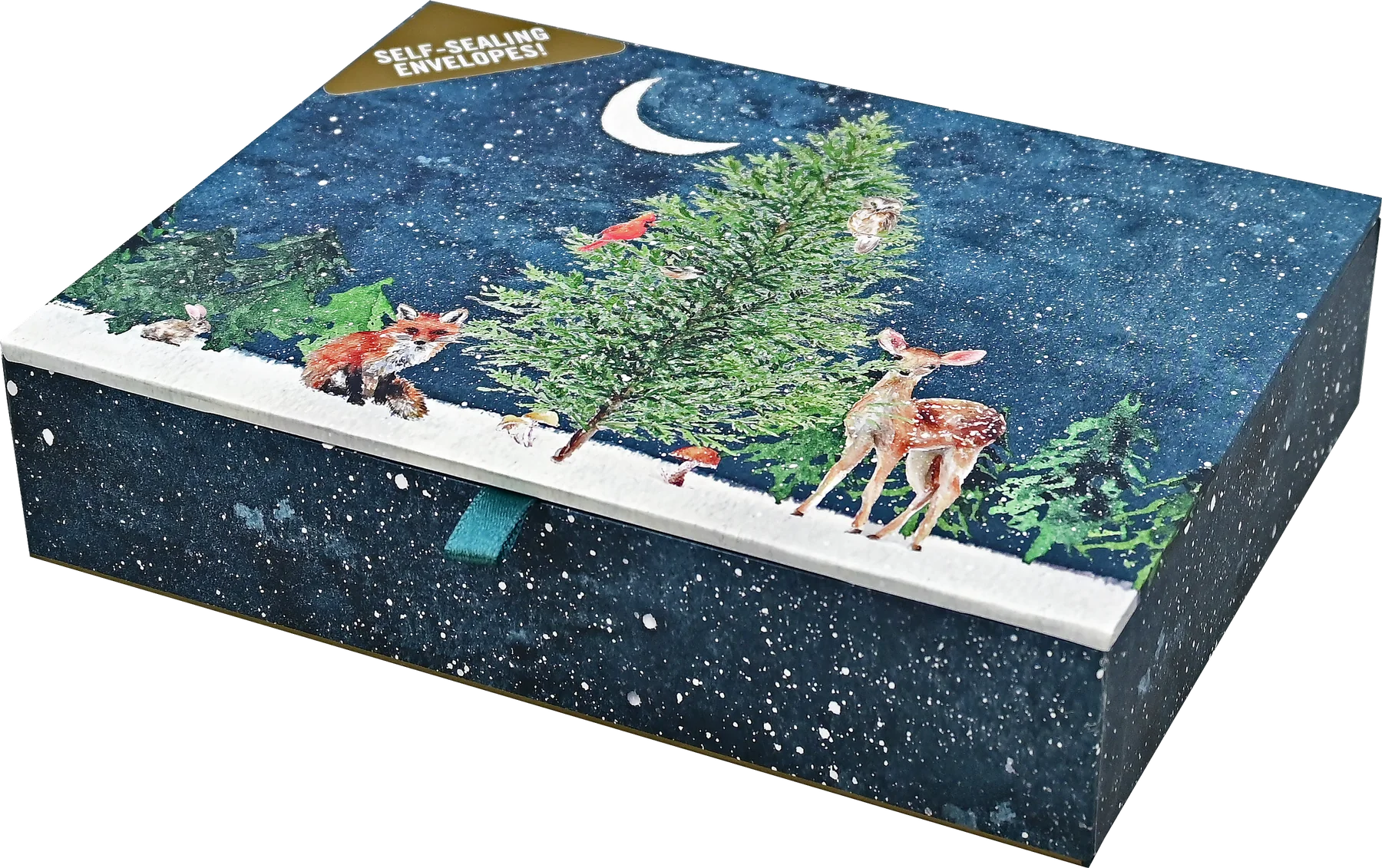 Moonlit Forest Friends Deluxe Boxed Holiday Cards