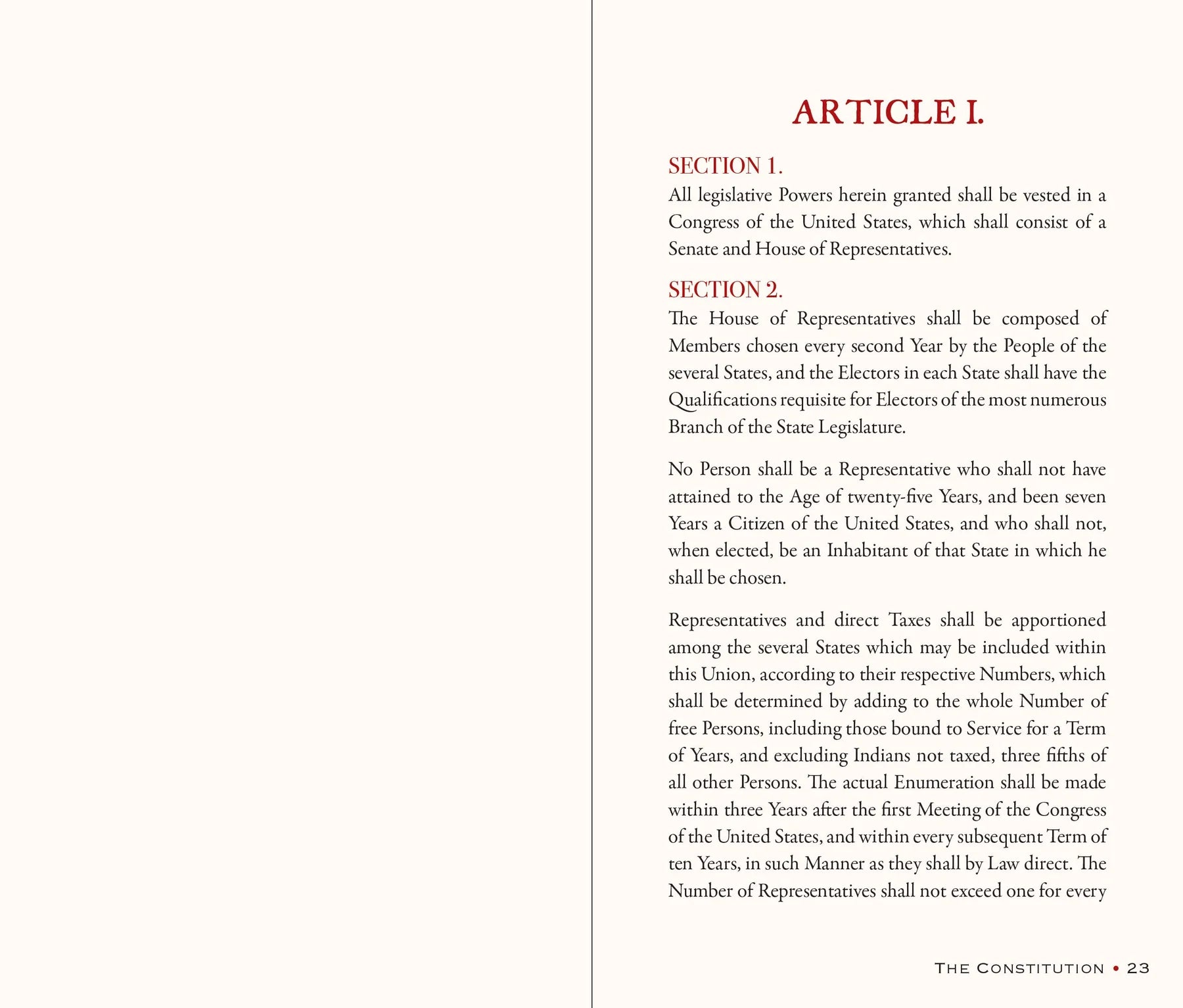 The Constitution of the United States of America