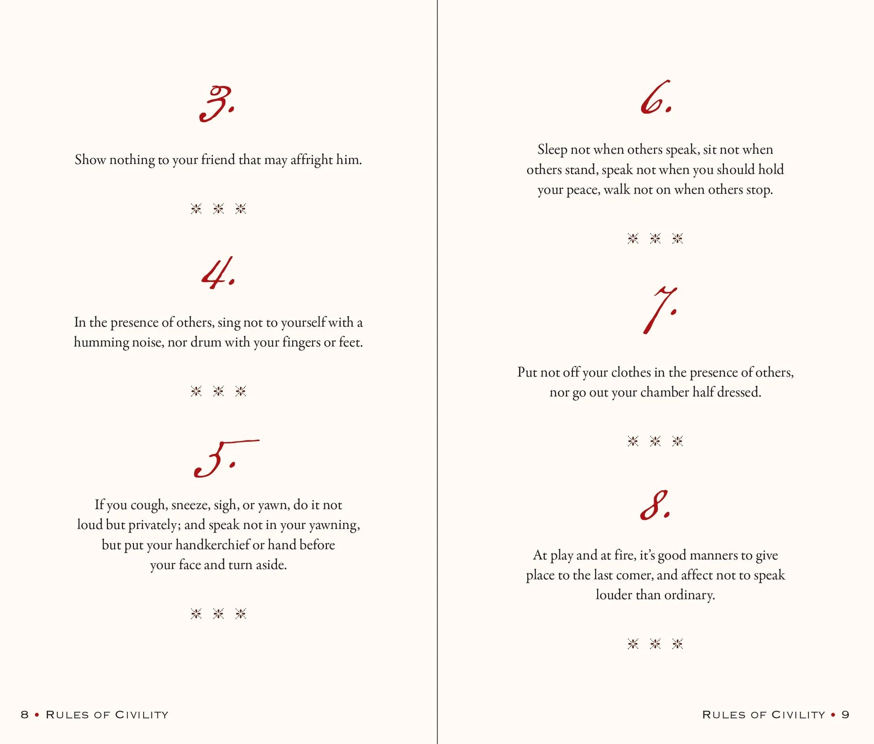 George Washington's Rules of Civility and Decent Behavior in Company and Conversation