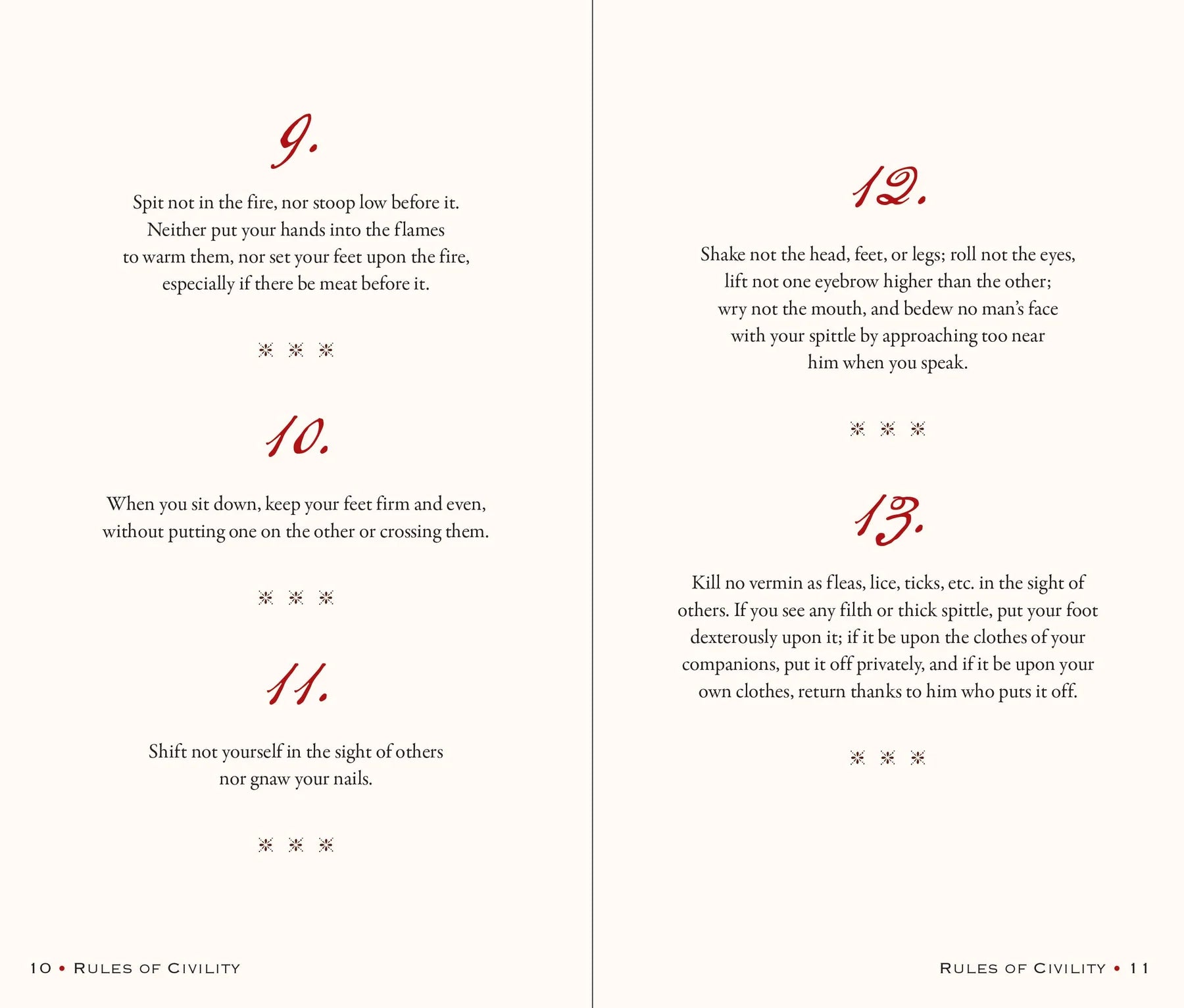 George Washington's Rules of Civility and Decent Behavior in Company and Conversation