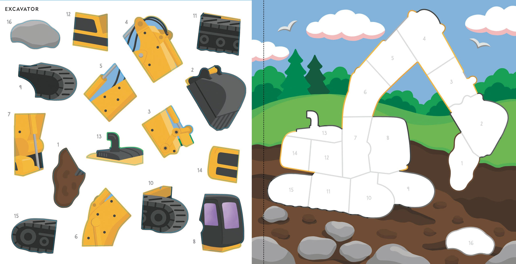 My First Color By Sticker Cars, Trucks, & Trains