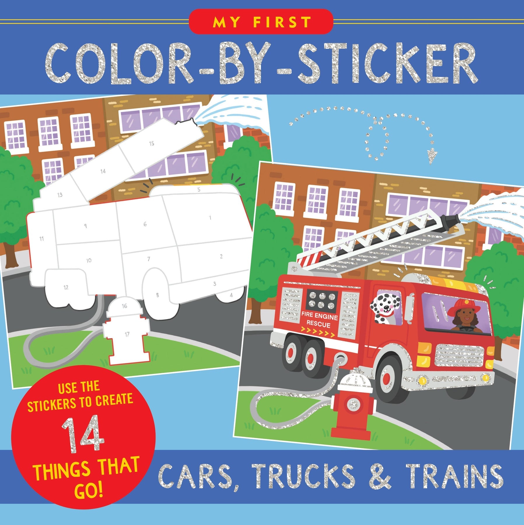 My First Color By Sticker Cars, Trucks, & Trains