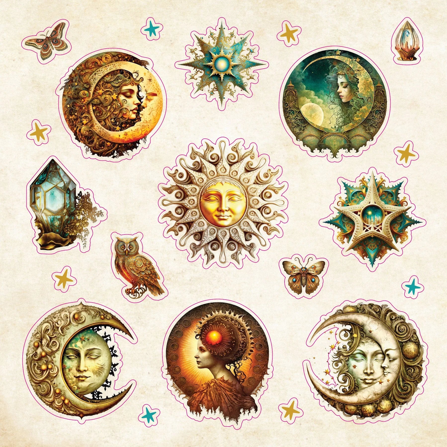 Celestial Wonders Cosmic Sticker Book