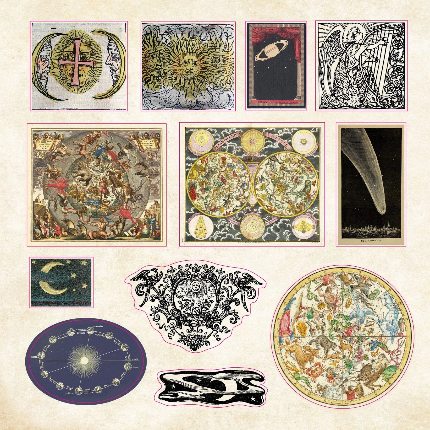 Celestial Wonders Cosmic Sticker Book