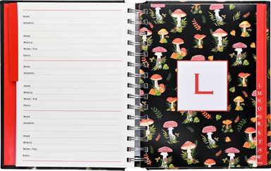 Mushrooms Large Address Book