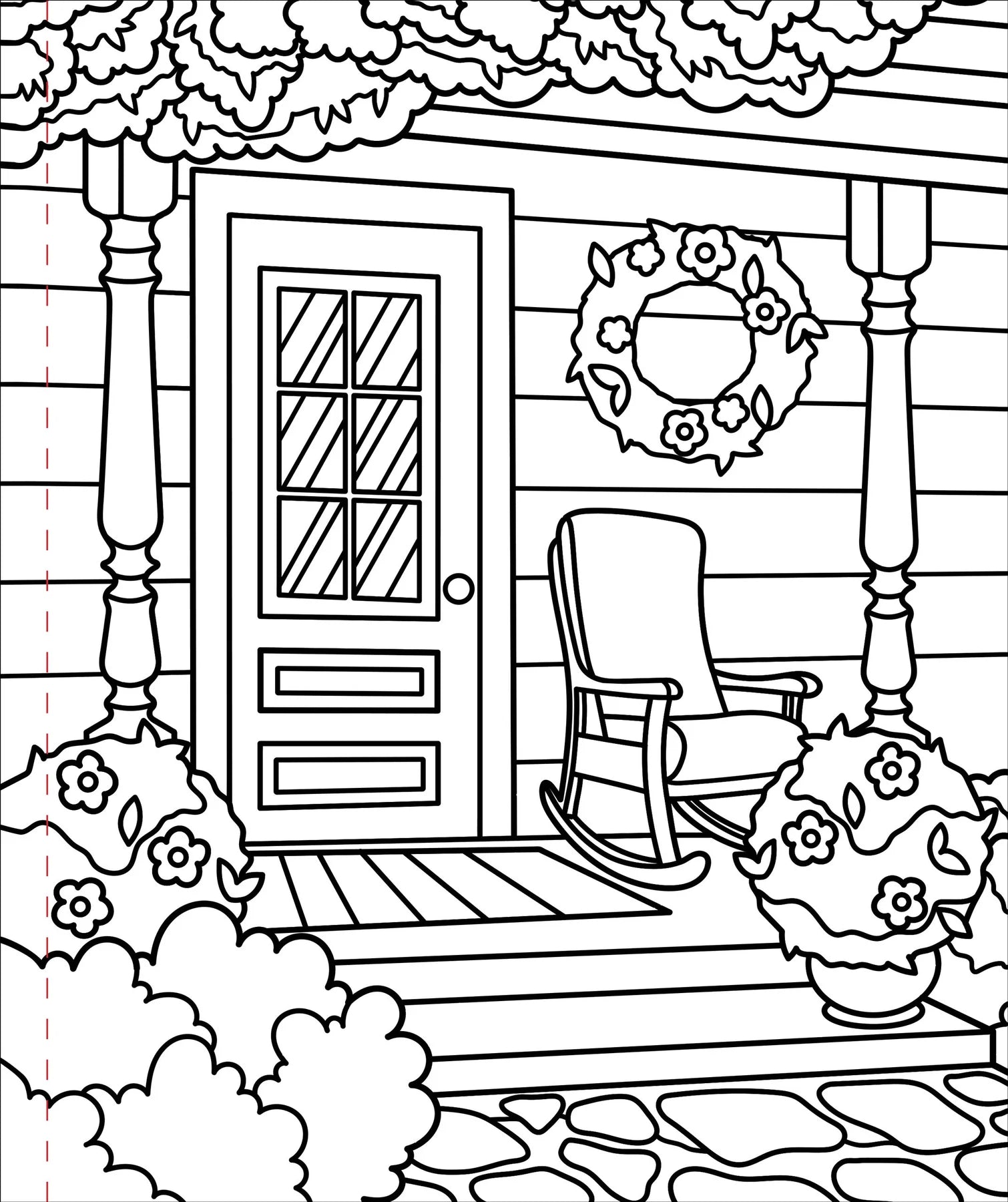 Home Sweet Home Large Print Coloring Book