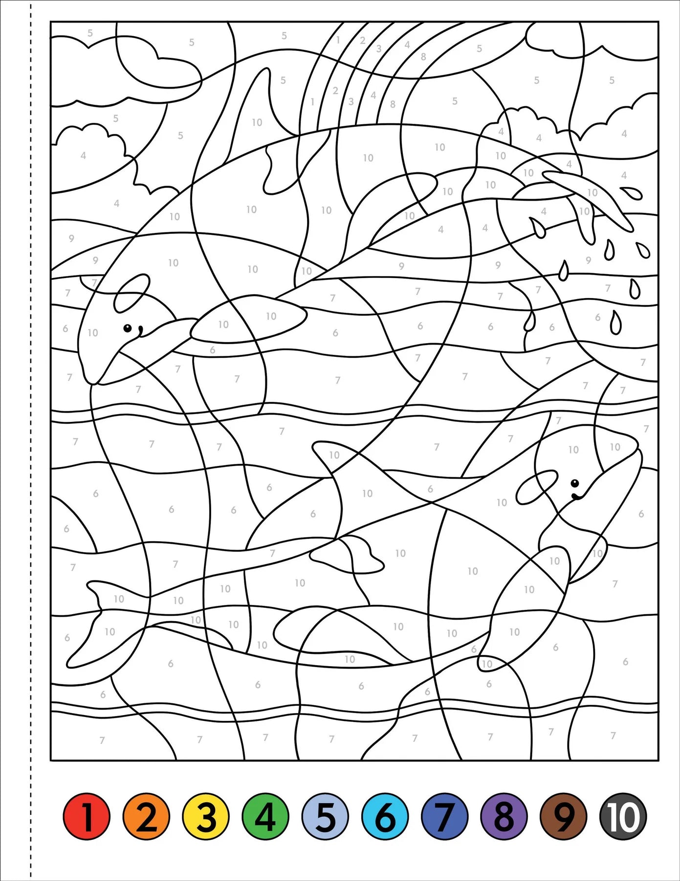 My First Color By Number! Under The Sea