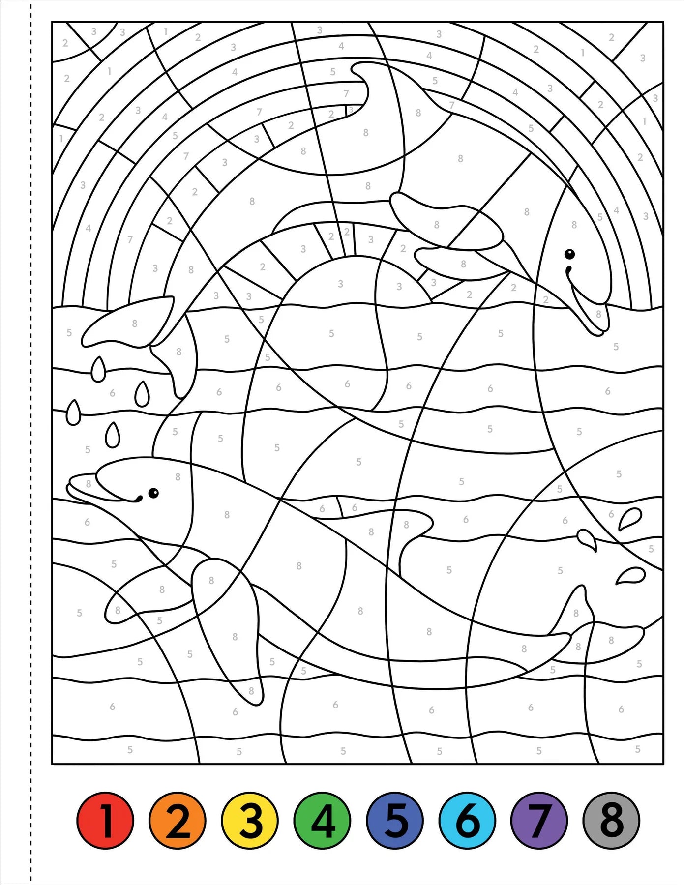 My First Color By Number! Under The Sea