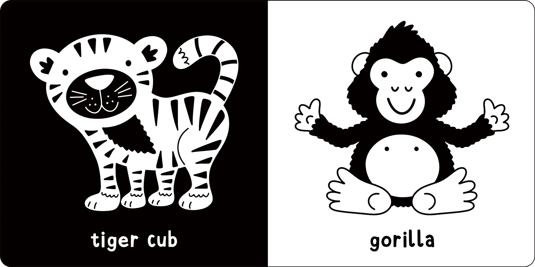 What Does Baby See? Baby Animals - A First High Contrast Book